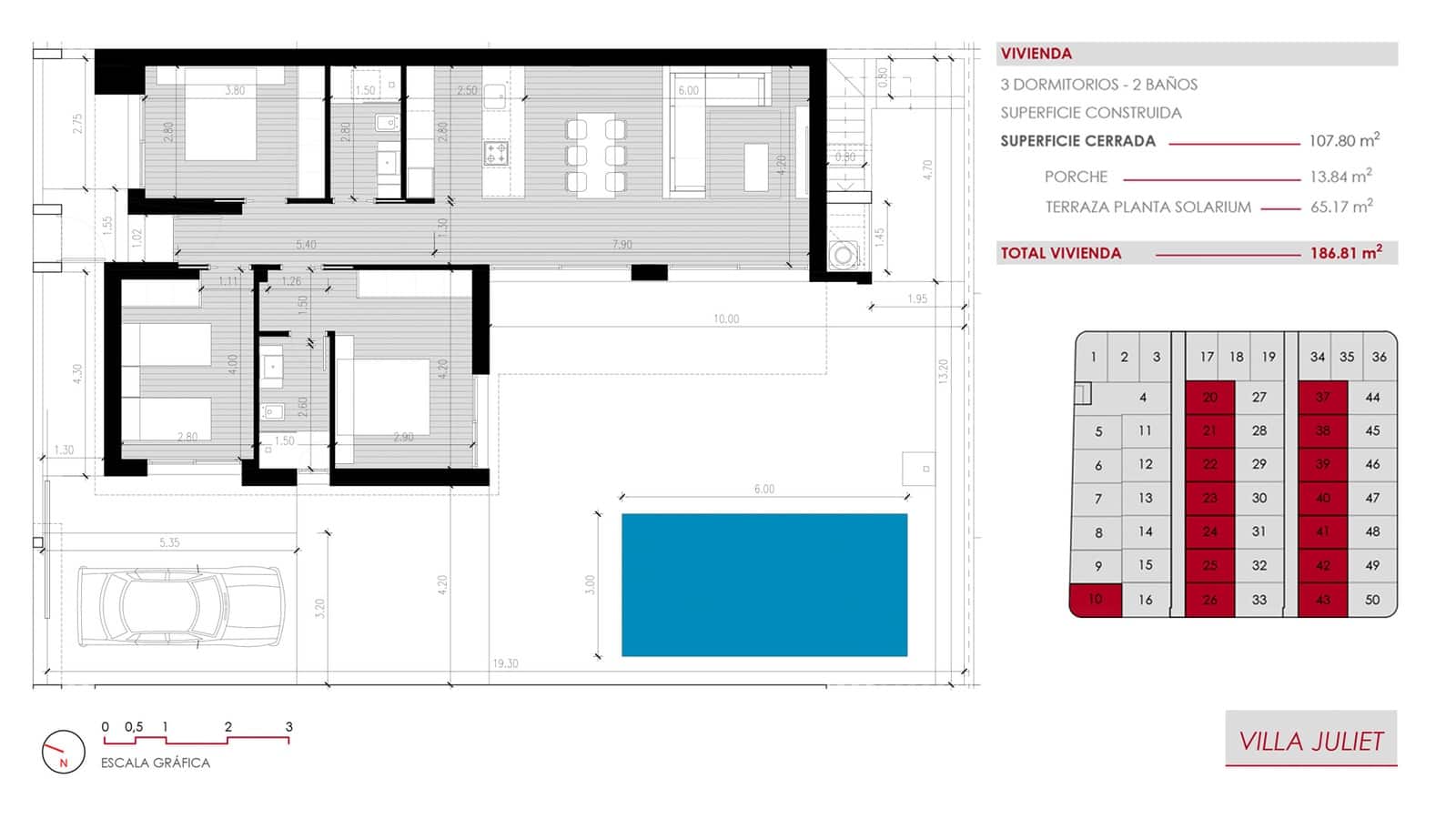 3 soveværelse Villa til salg i Ciudad Quesada med swimmingpool garage - € 549.000 (Ref: 9891203)