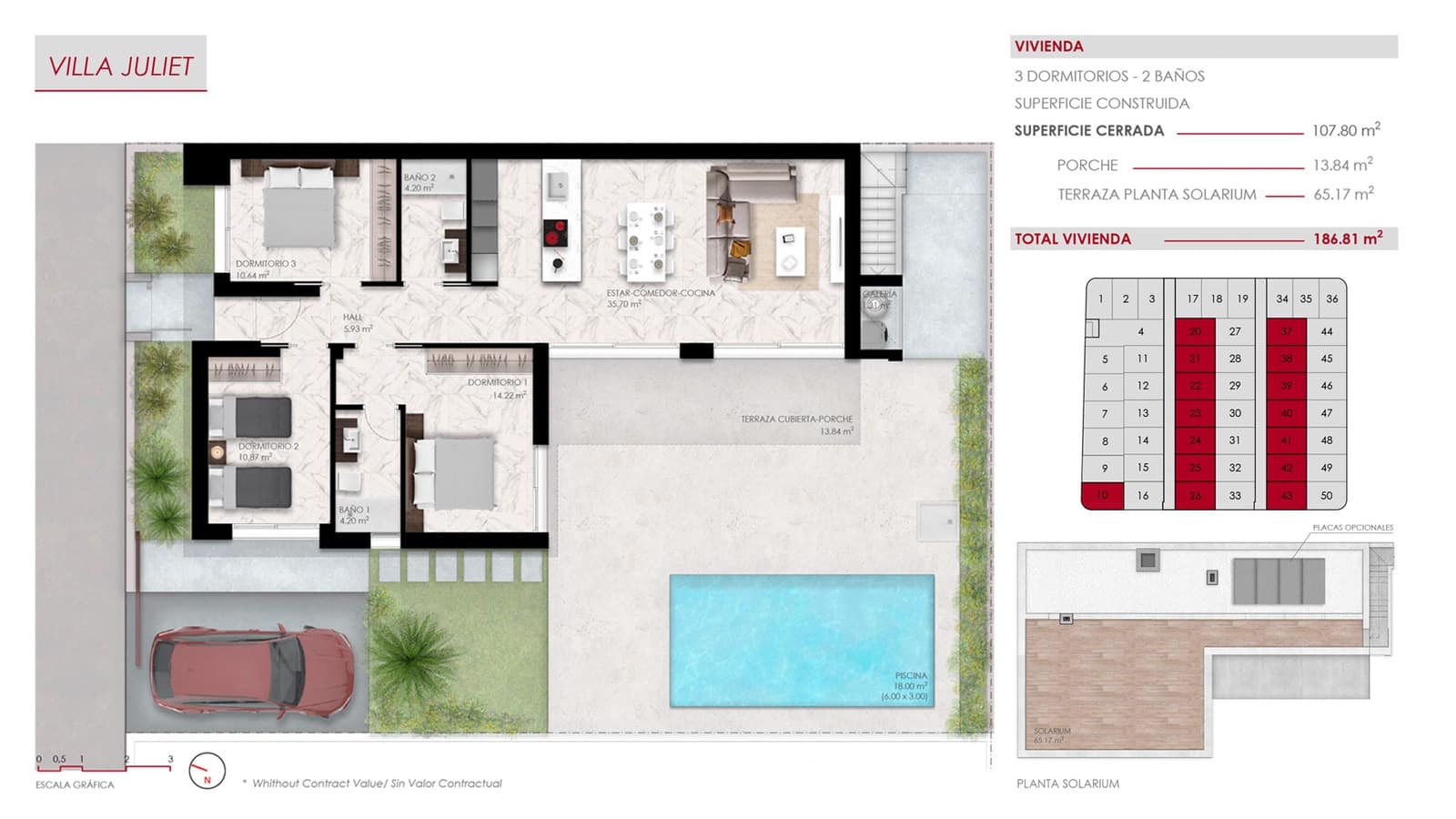 3 soveværelse Villa til salg i Ciudad Quesada med swimmingpool garage - € 549.000 (Ref: 9891203)