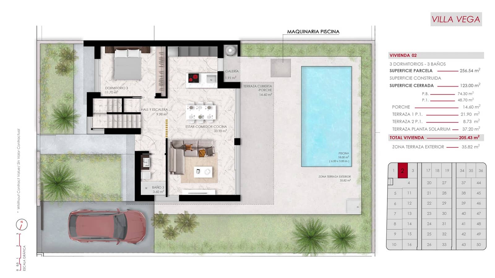 3 chambre Villa/Maison à vendre à Ciudad Quesada avec piscine garage - 588 000 € (Ref: 9891207)