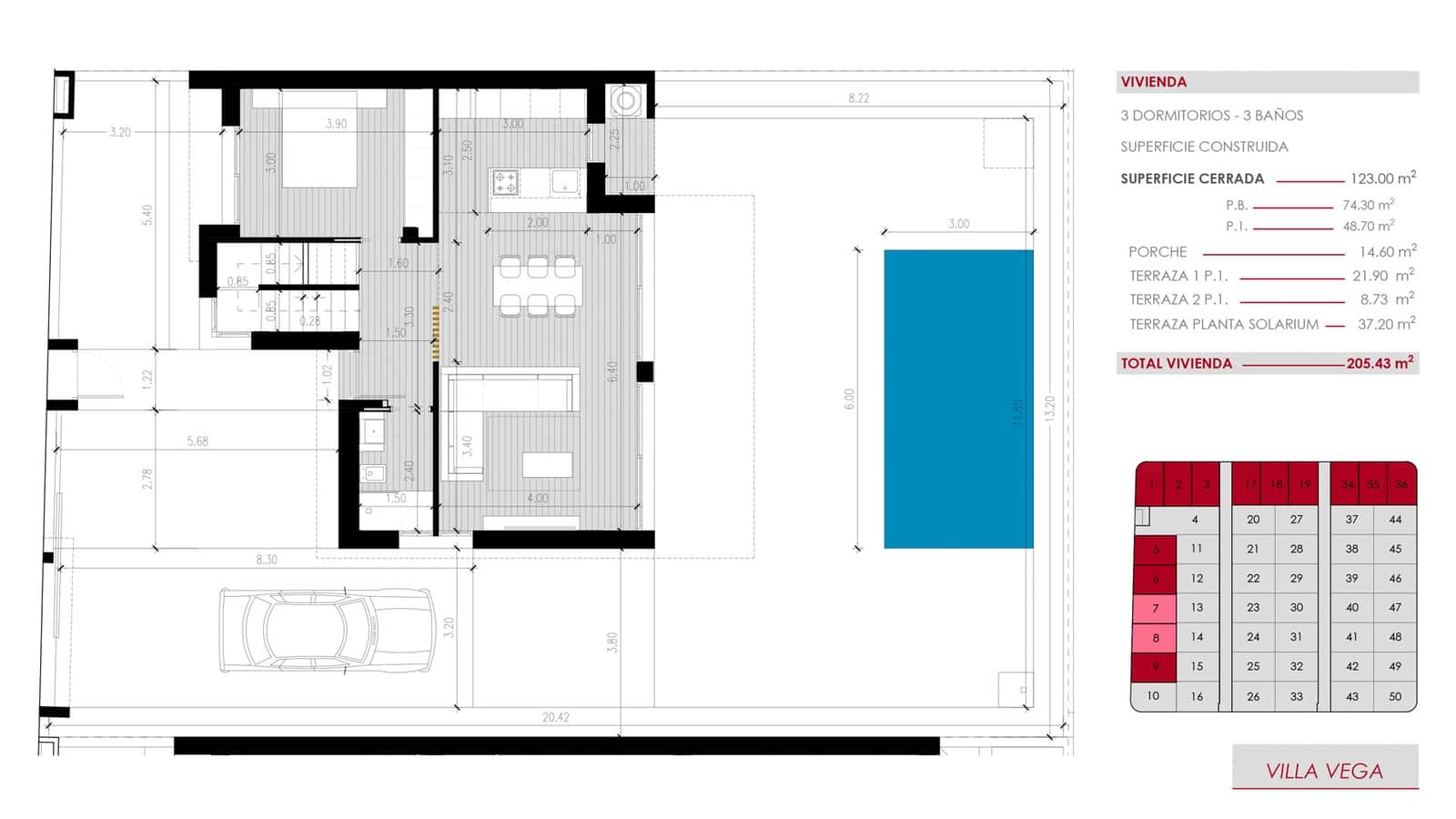 3 chambre Villa/Maison à vendre à Ciudad Quesada avec piscine garage - 588 000 € (Ref: 9891207)