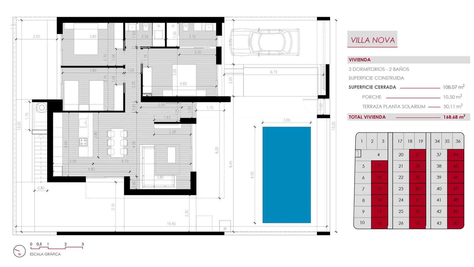 3 chambre Villa/Maison à vendre à Ciudad Quesada avec piscine garage - 549 000 € (Ref: 9891208)