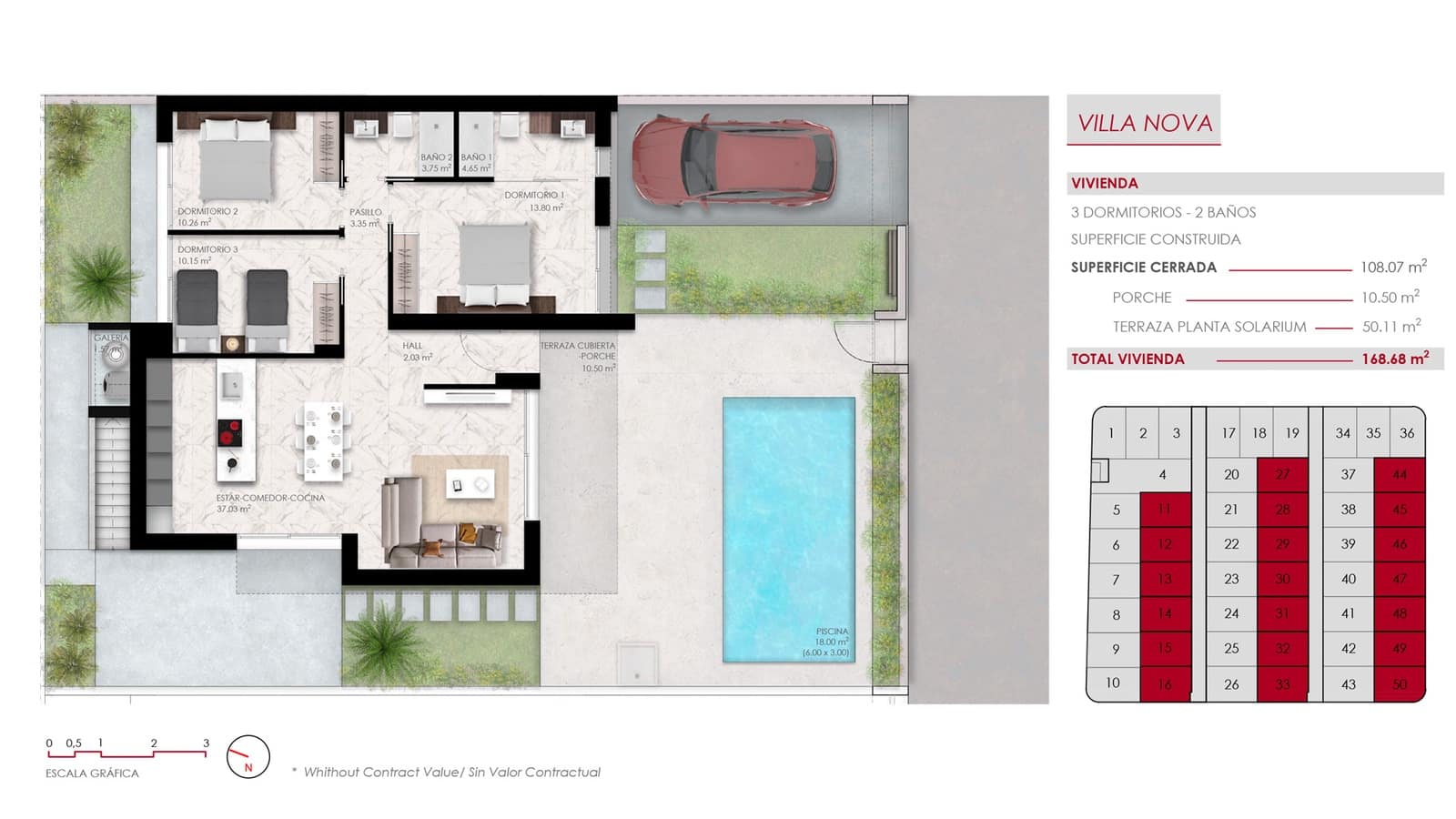 3 chambre Villa/Maison à vendre à Ciudad Quesada avec piscine garage - 549 000 € (Ref: 9891208)