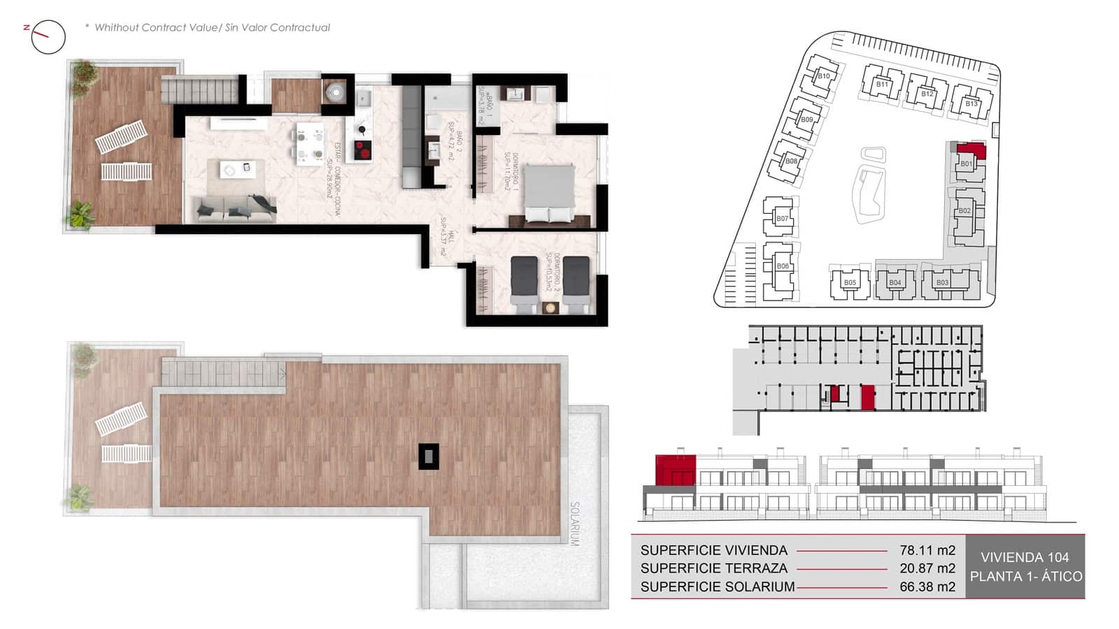 2 slaapkamer Bungalow te koop in Ciudad Quesada met zwembad garage - € 322.000 (Ref: 9891209)