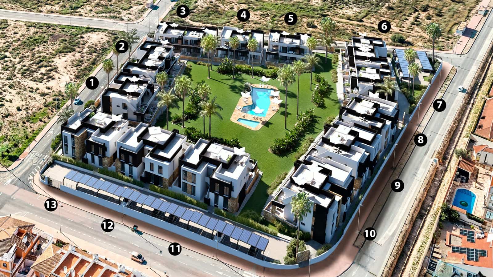 2 slaapkamer Bungalow te koop in Ciudad Quesada met zwembad garage - € 322.000 (Ref: 9891209)