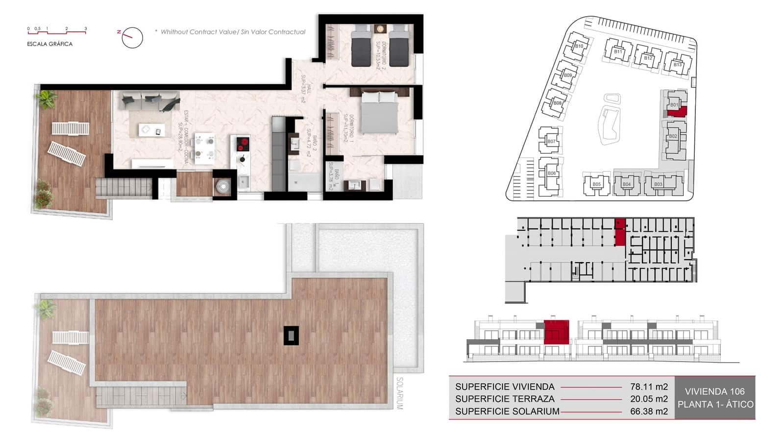 2 slaapkamer Bungalow te koop in Ciudad Quesada met zwembad garage - € 322.000 (Ref: 9891209)