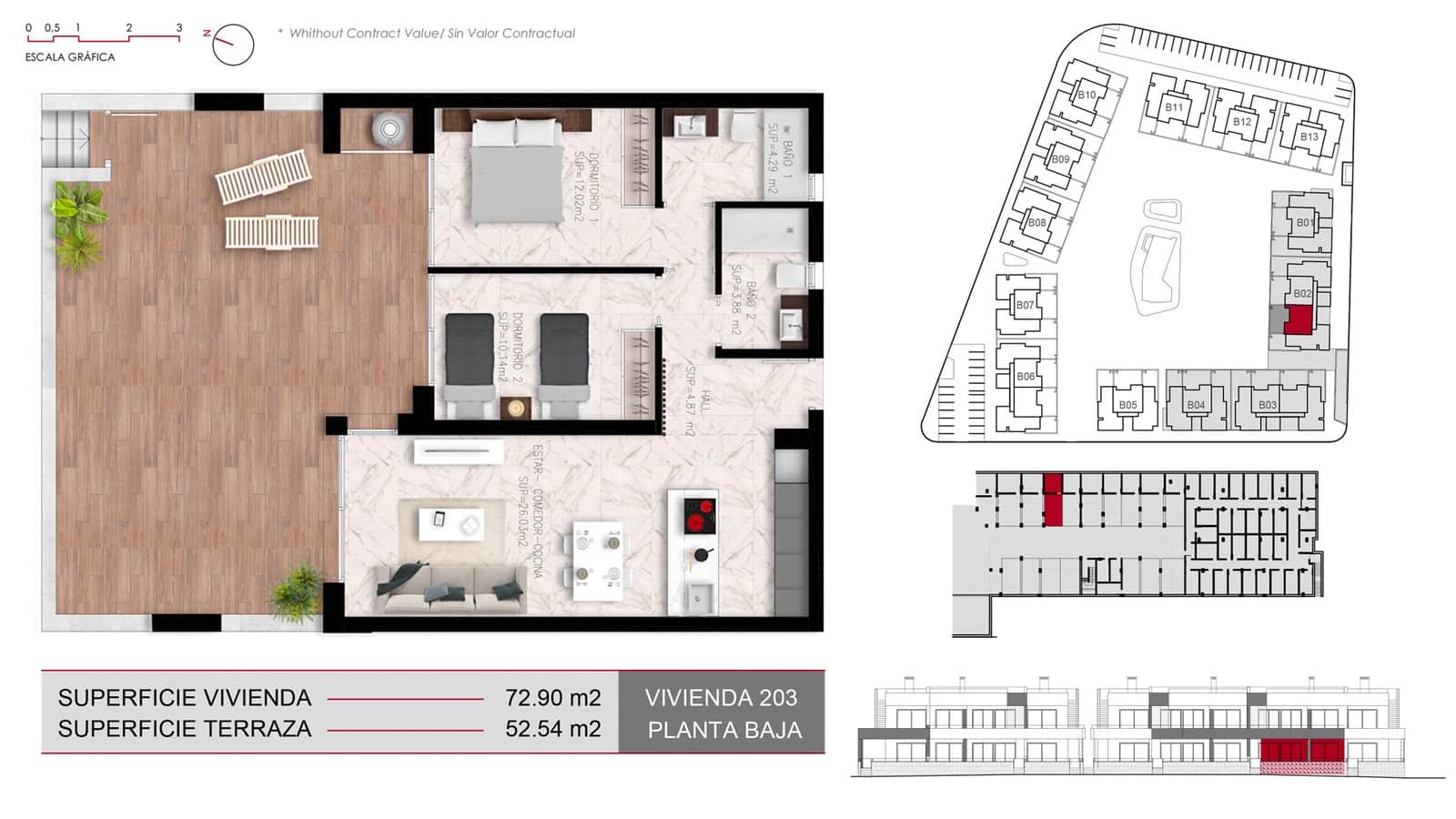 2 slaapkamer Bungalow te koop in Ciudad Quesada met zwembad garage - € 322.000 (Ref: 9891209)