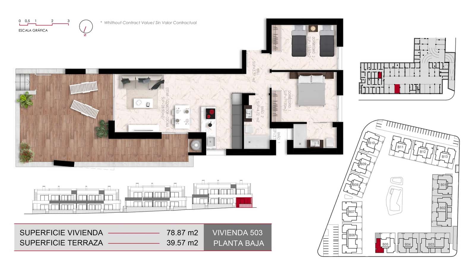 2 slaapkamer Bungalow te koop in Ciudad Quesada met zwembad garage - € 322.000 (Ref: 9891209)