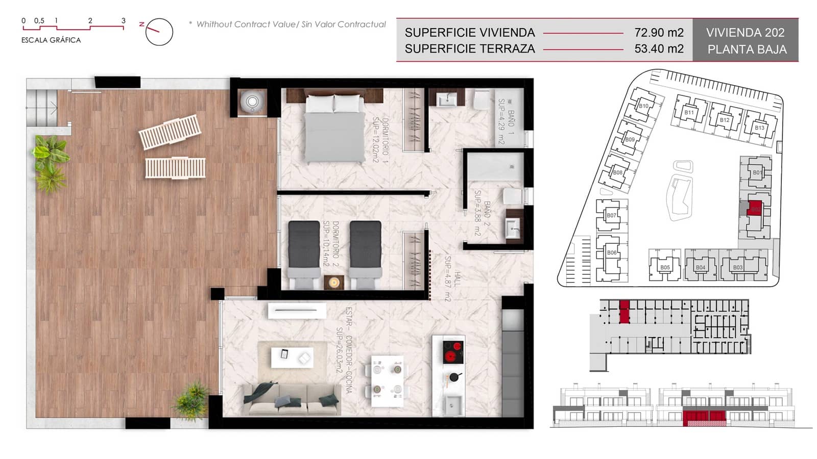 2 slaapkamer Bungalow te koop in Ciudad Quesada met zwembad garage - € 322.000 (Ref: 9891209)