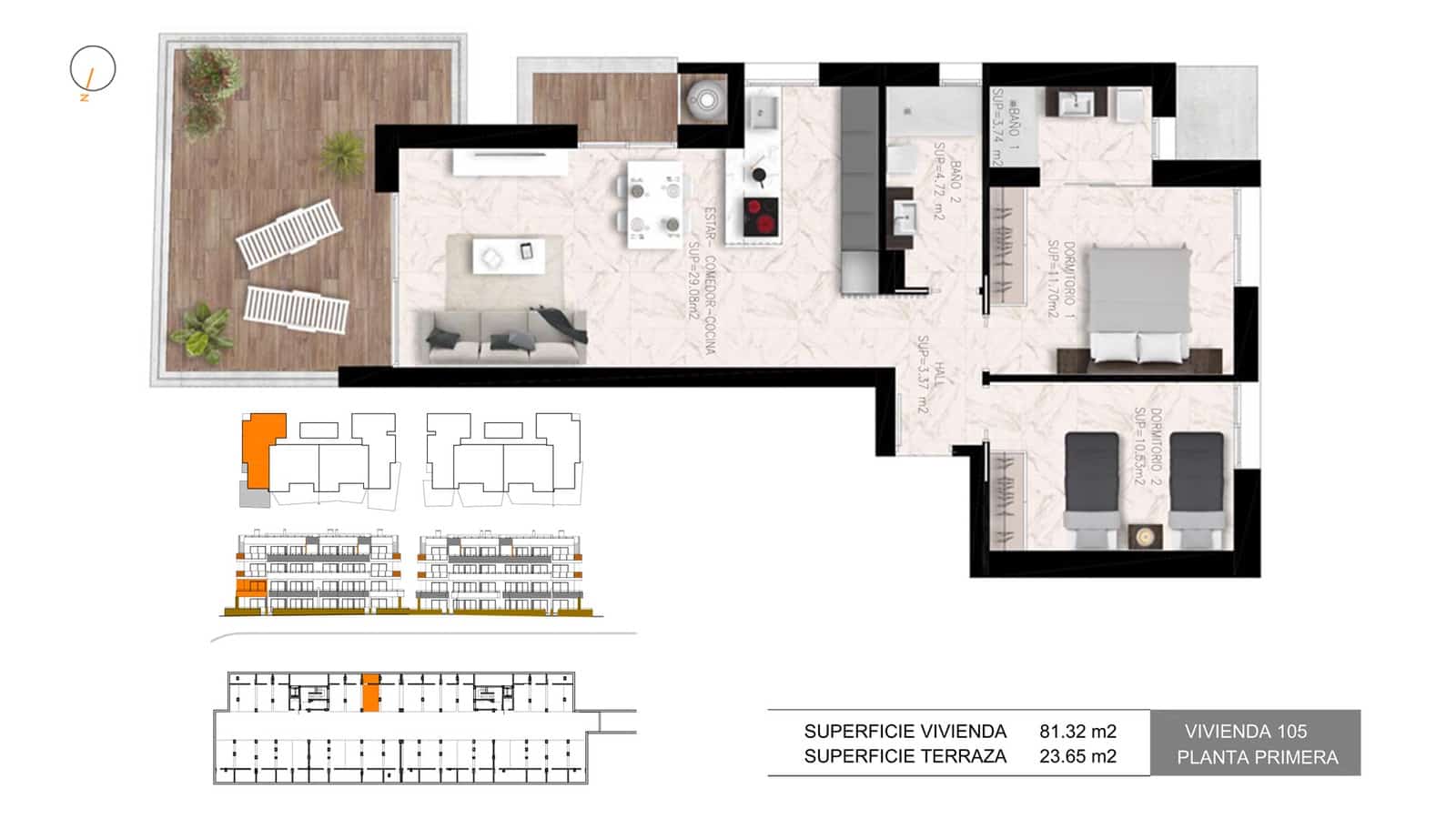 Apartamento de 2 habitaciones en Torrevieja en venta con piscina garaje - 293.000 € (Ref: 9891210)
