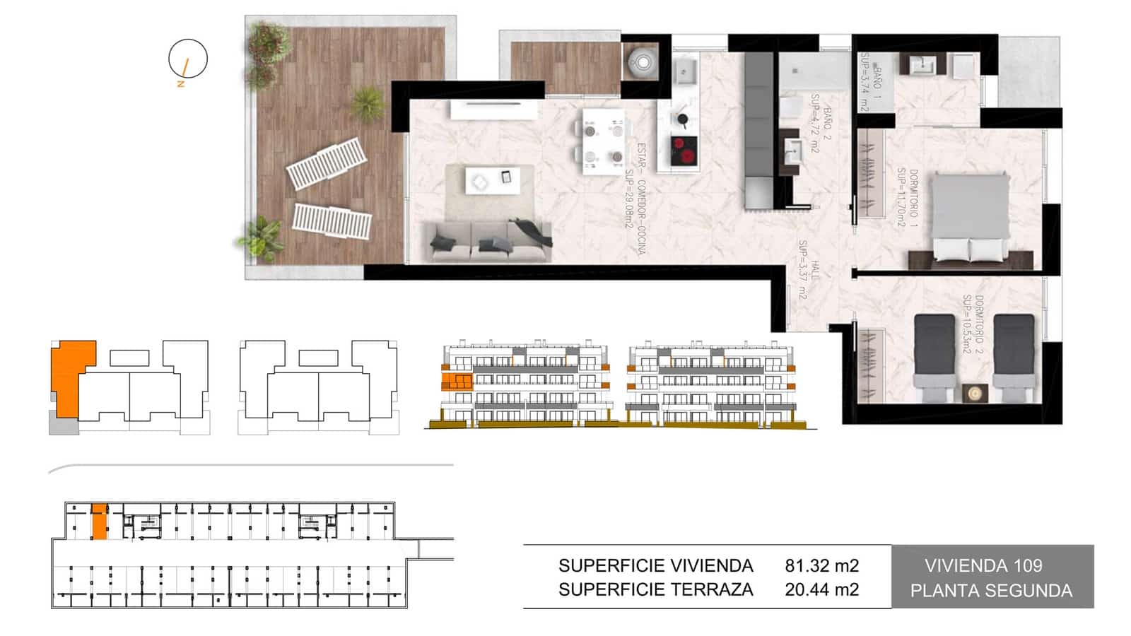 Apartamento de 2 habitaciones en Torrevieja en venta con piscina garaje - 293.000 € (Ref: 9891210)