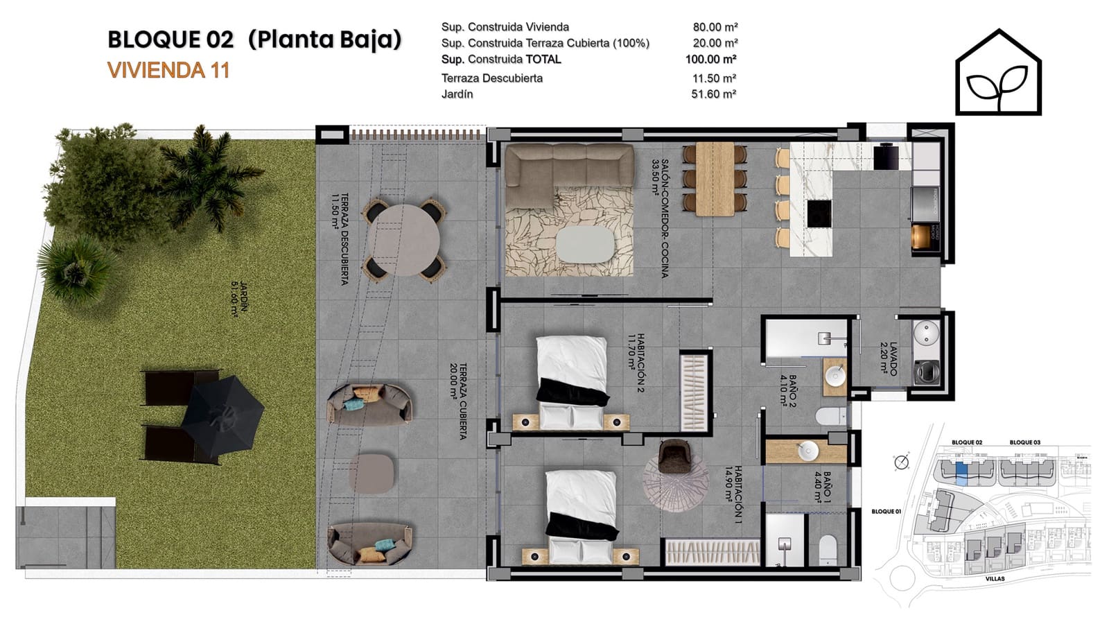 3 soveværelse Lejlighed til salg i Finestrat med swimmingpool garage - € 375.000 (Ref: 9891211)