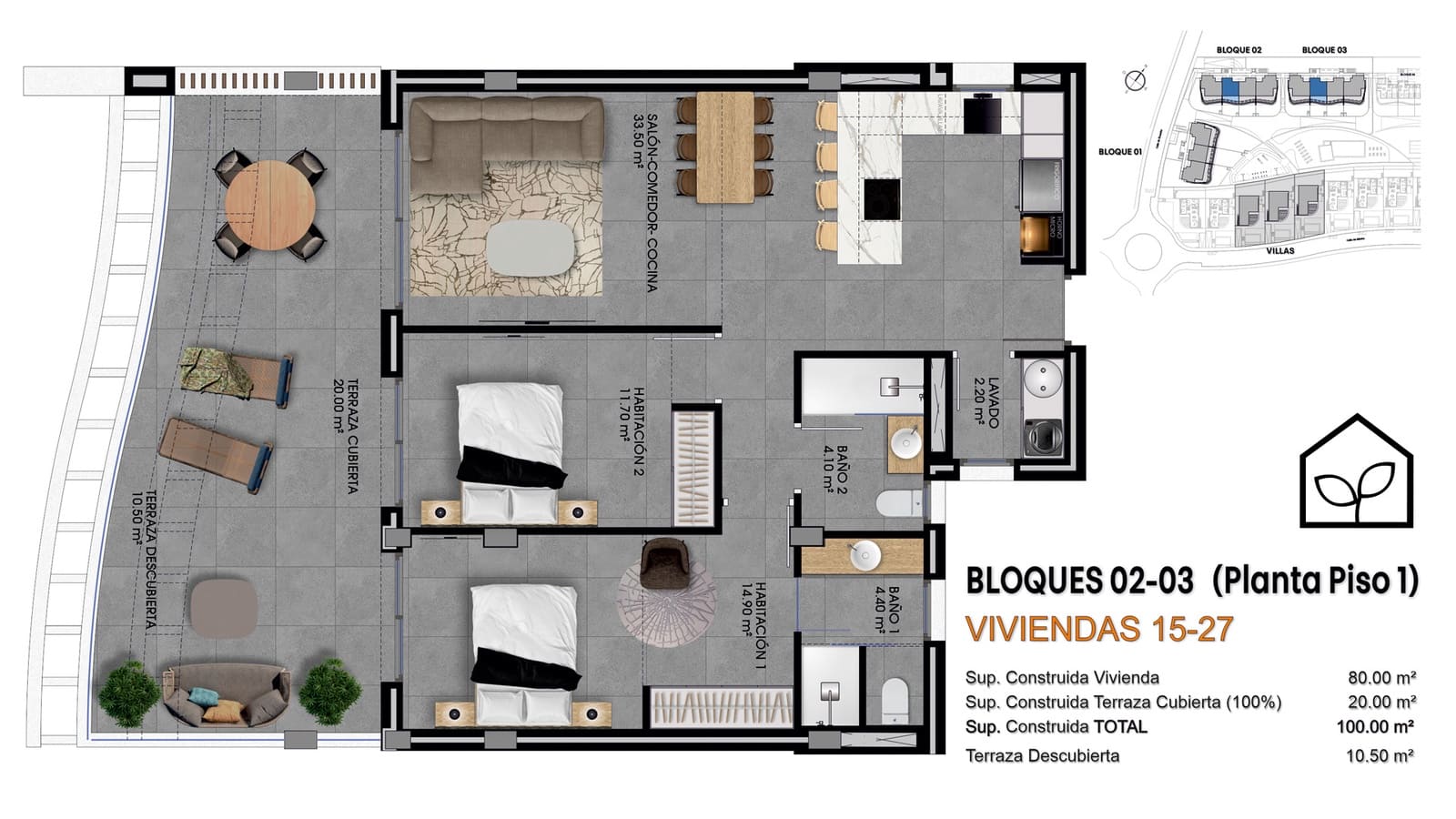 3 soveværelse Lejlighed til salg i Finestrat med swimmingpool garage - € 375.000 (Ref: 9891211)