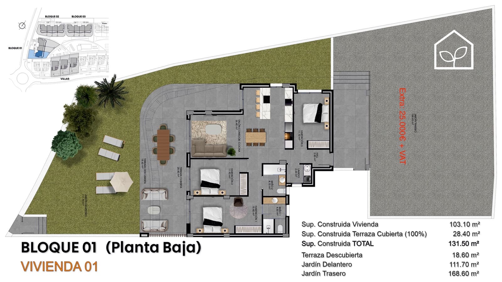 3 soveværelse Lejlighed til salg i Finestrat med swimmingpool garage - € 375.000 (Ref: 9891211)