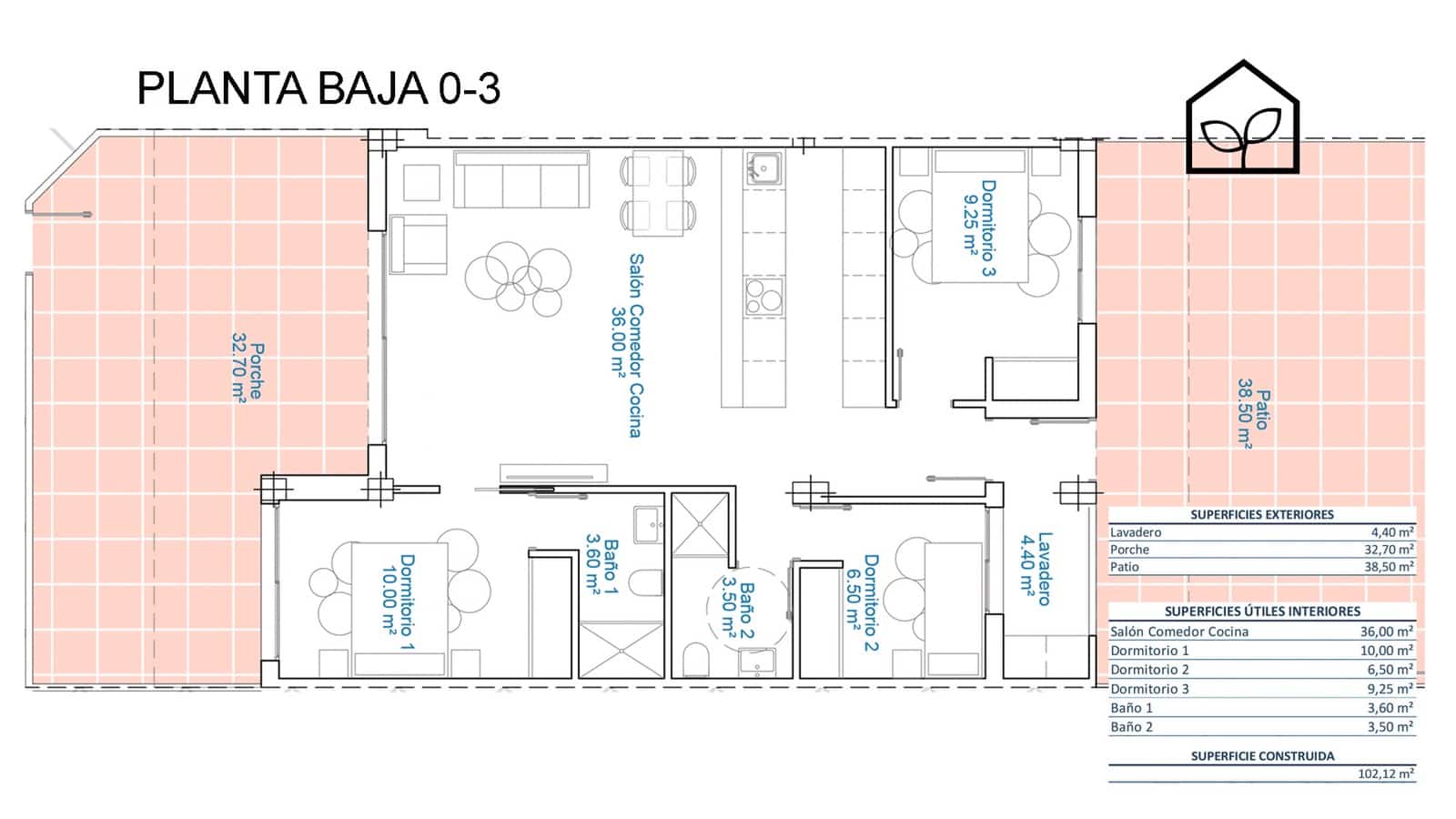 3 camera da letto Appartamento in vendita in Pilar de la Horadada con piscina garage - 299.900 € (Rif: 9891825)