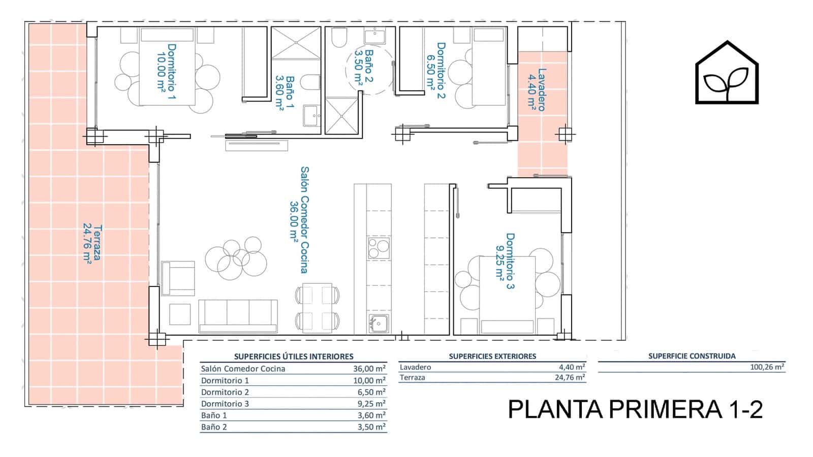 3 camera da letto Appartamento in vendita in Pilar de la Horadada con piscina garage - 299.900 € (Rif: 9891825)