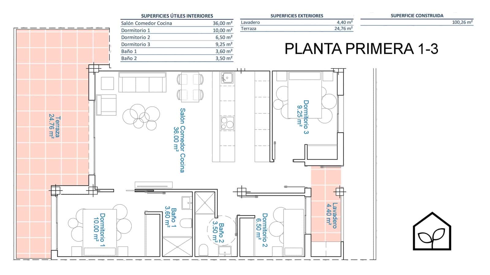3 camera da letto Appartamento in vendita in Pilar de la Horadada con piscina garage - 299.900 € (Rif: 9891825)