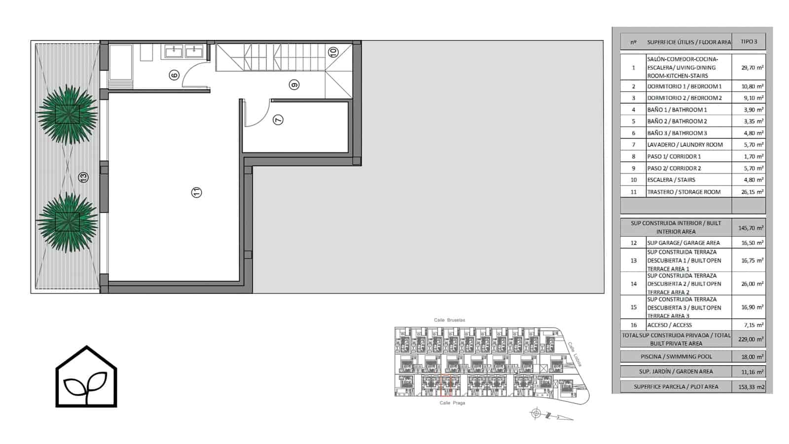 2 bedroom Terraced Villa for sale in Finestrat with pool garage - € 578,500 (Ref: 9894114)