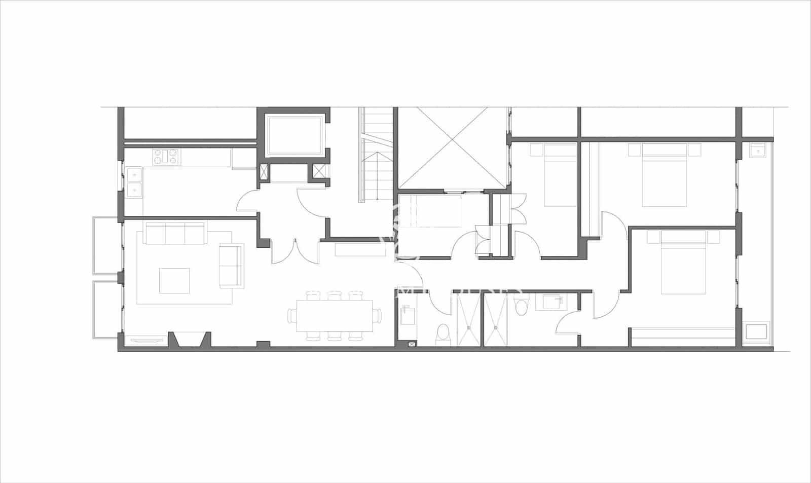Piso de 4 habitaciones en Sitges en alquiler - 2.040 € (Ref: 7866642)