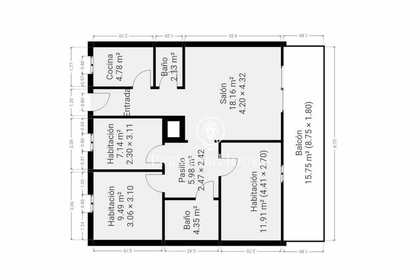 3 slaapkamer Penthouse te koop in Gava met zwembad - € 455.000 (Ref: 8597260)