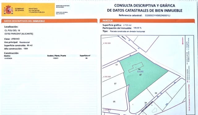 3 bedroom Villa for sale in Parcent - € 495,000 (Ref: 7621734)