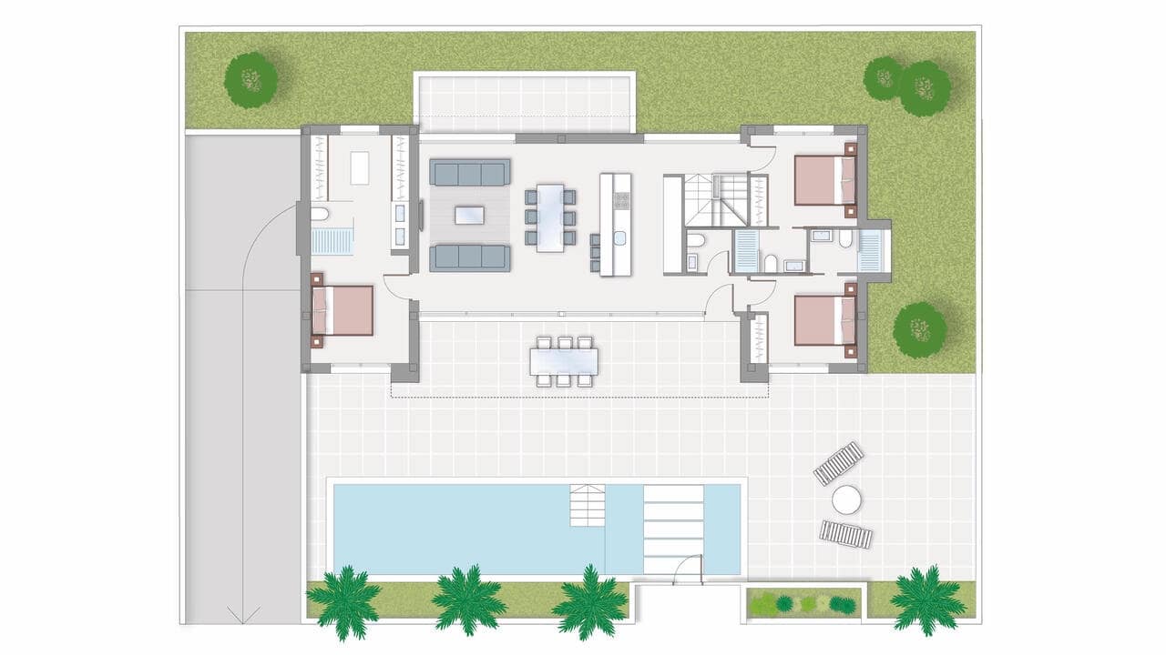 3 soverom Villa til salgs i Ciudad Quesada med svømmebasseng - € 1 150 000 (Ref: 8350017)