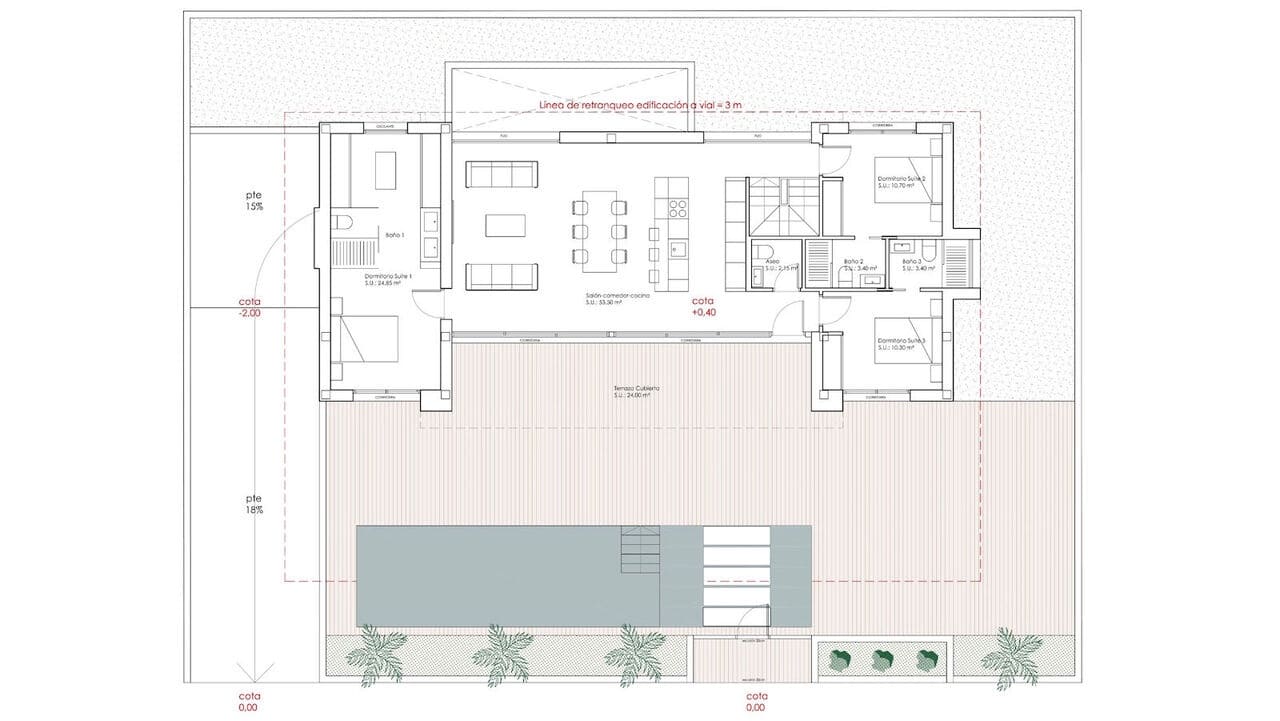 3 soverom Villa til salgs i Ciudad Quesada med svømmebasseng - € 1 150 000 (Ref: 8350017)