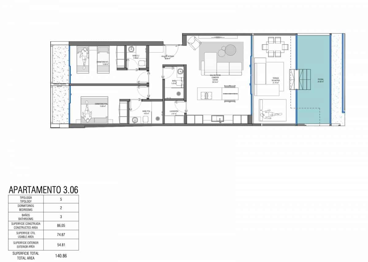 2 bedroom Apartment for sale in Los Cristianos - € 940,500 (Ref: 9824232)