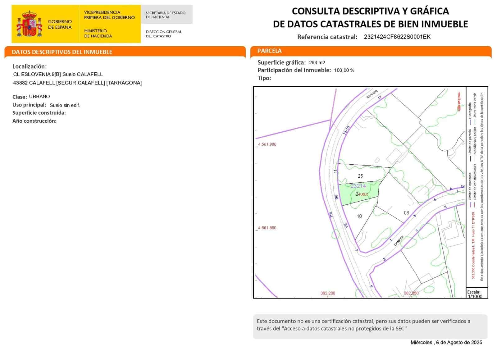 Building Plot for sale in Segur de Calafell - € 90,000 (Ref: 9816100)