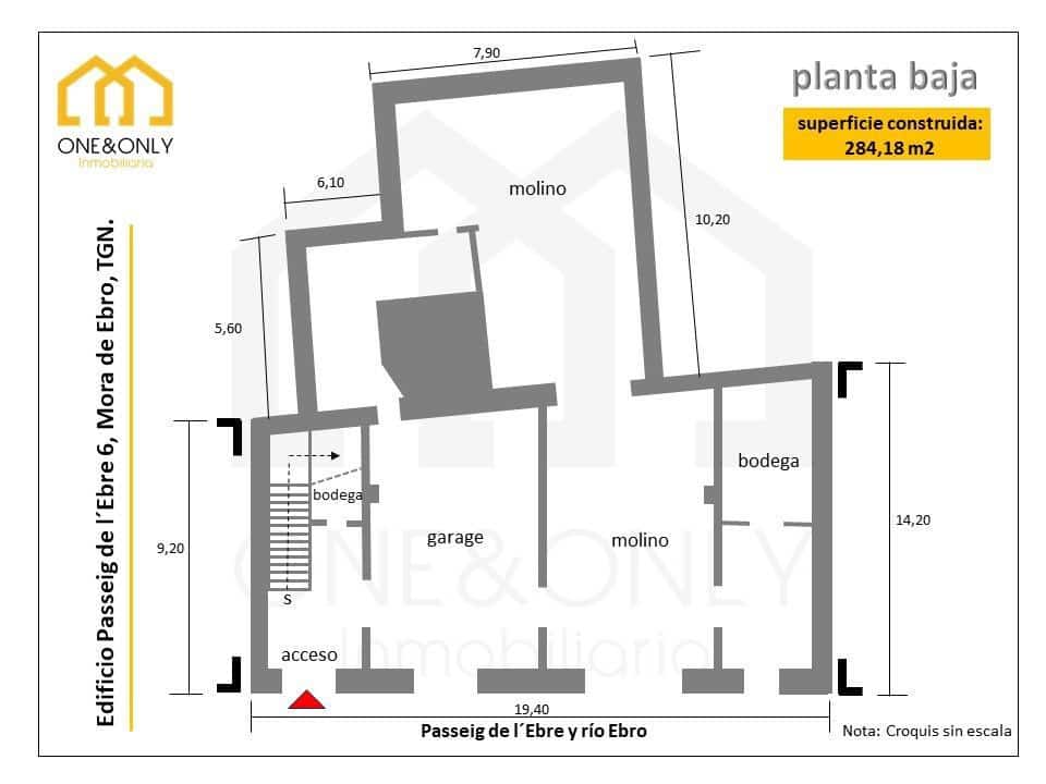 10 quarto Moradia para venda em Mora d'Ebre com garagem - 318 000 € (Ref: 9816104)