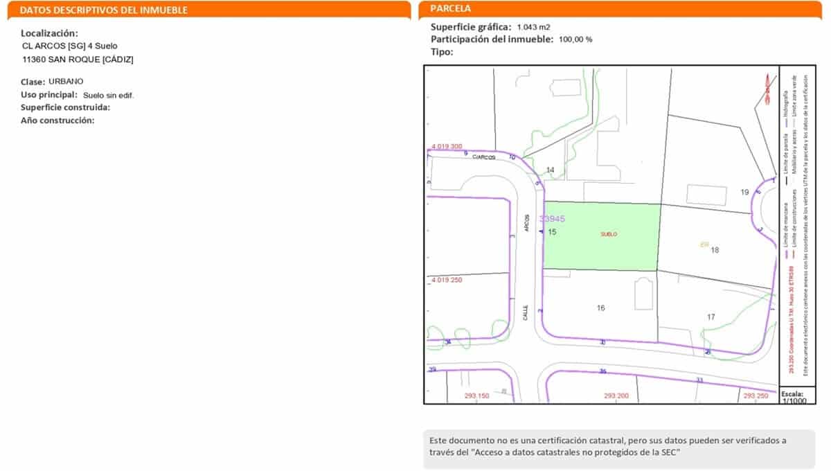 Terrain à Bâtir à vendre à Pueblo Nuevo de Guadiaro - 325 000 € (Ref: 9756257)