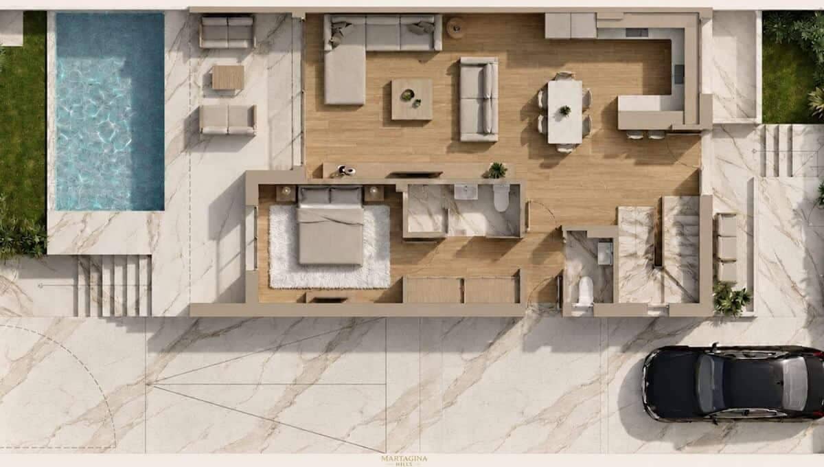 3 quarto Casa em Banda para venda em Manilva com piscina - 658 800 € (Ref: 9877750)
