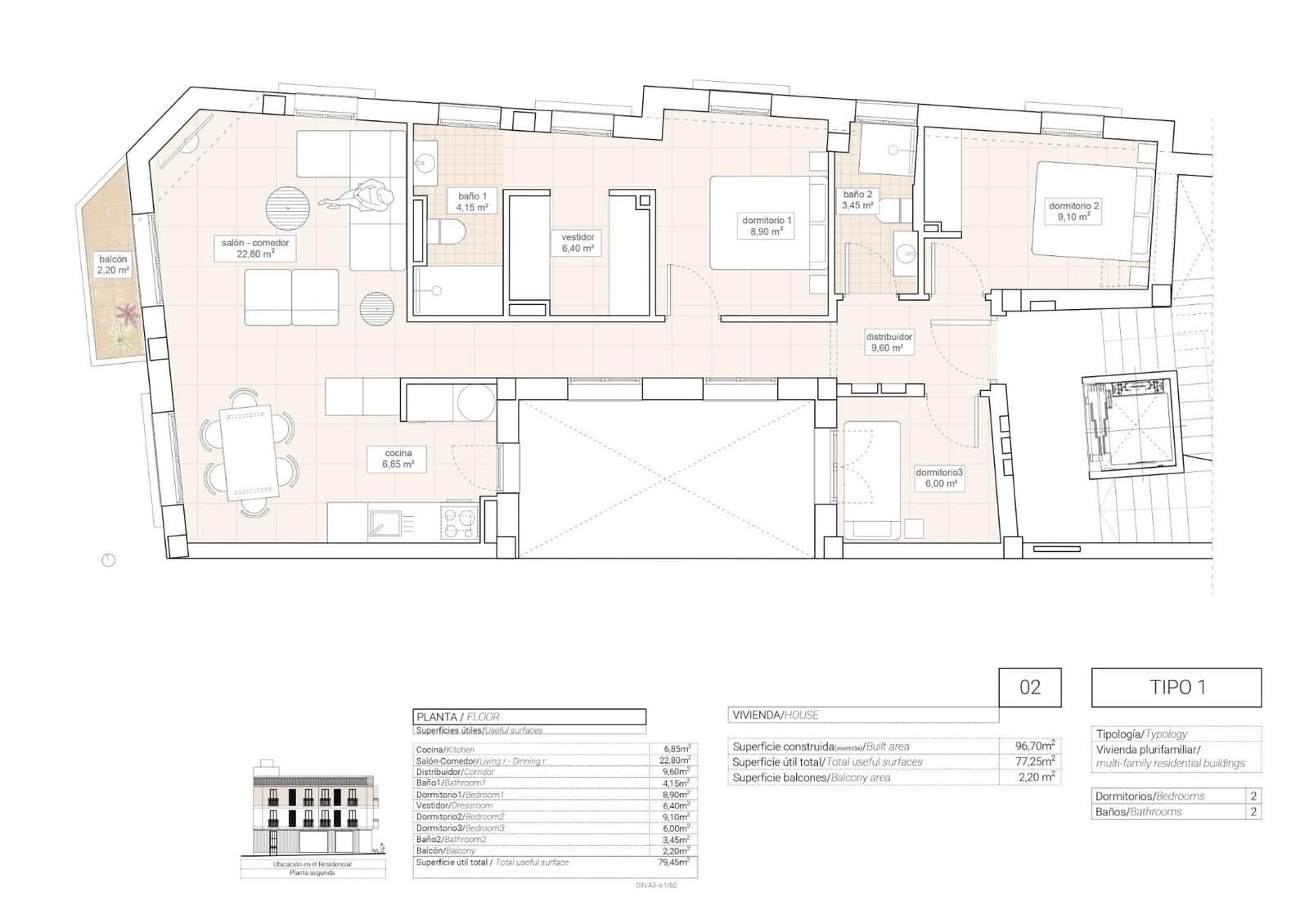 3 soverom Leilighet til salgs i Hondon de las Nieves - € 230 000 (Ref: 10003625)