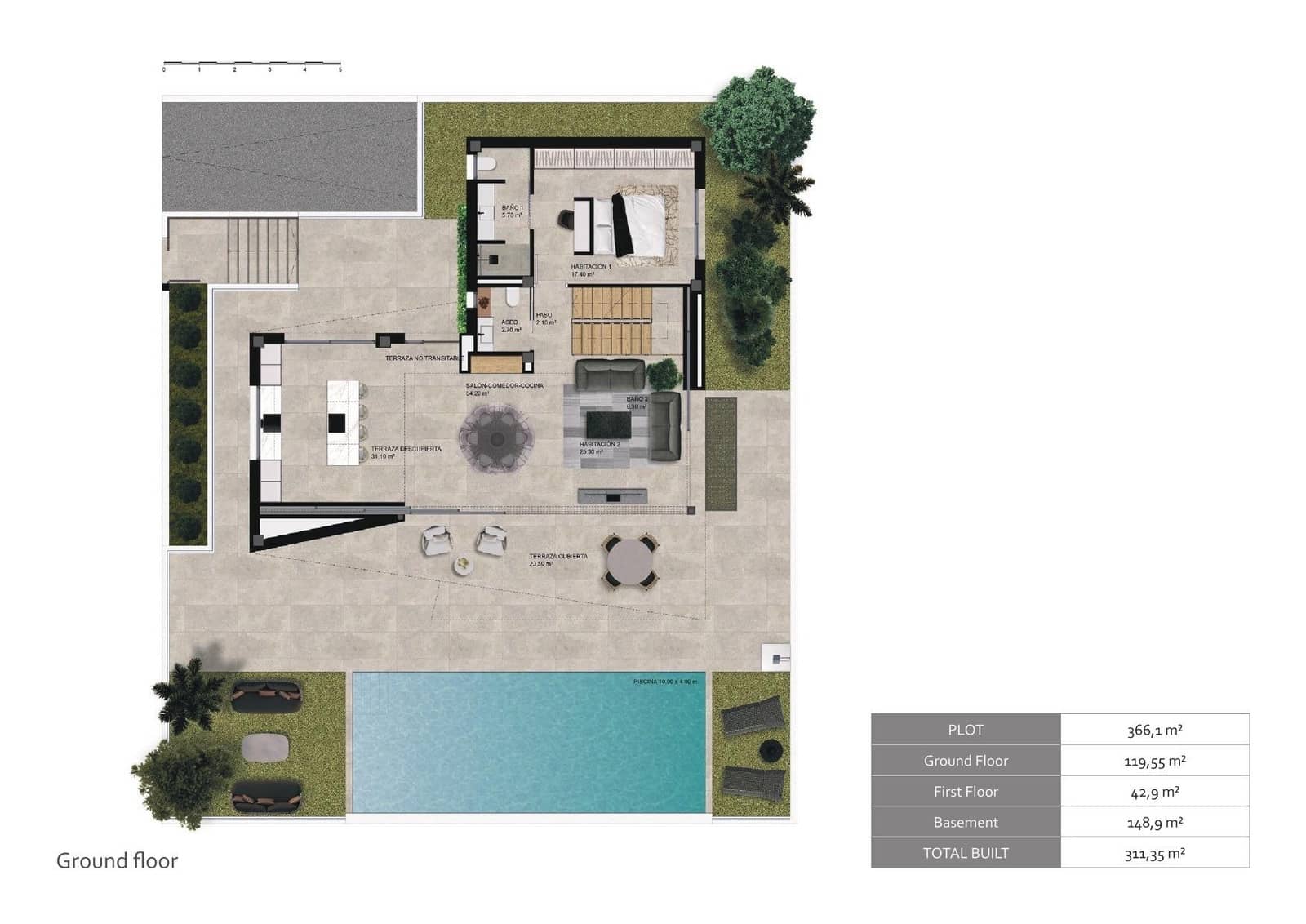 4 Zimmer Villa zu verkaufen in Polop mit Pool Garage - 755.000 € (Ref: 10032089)
