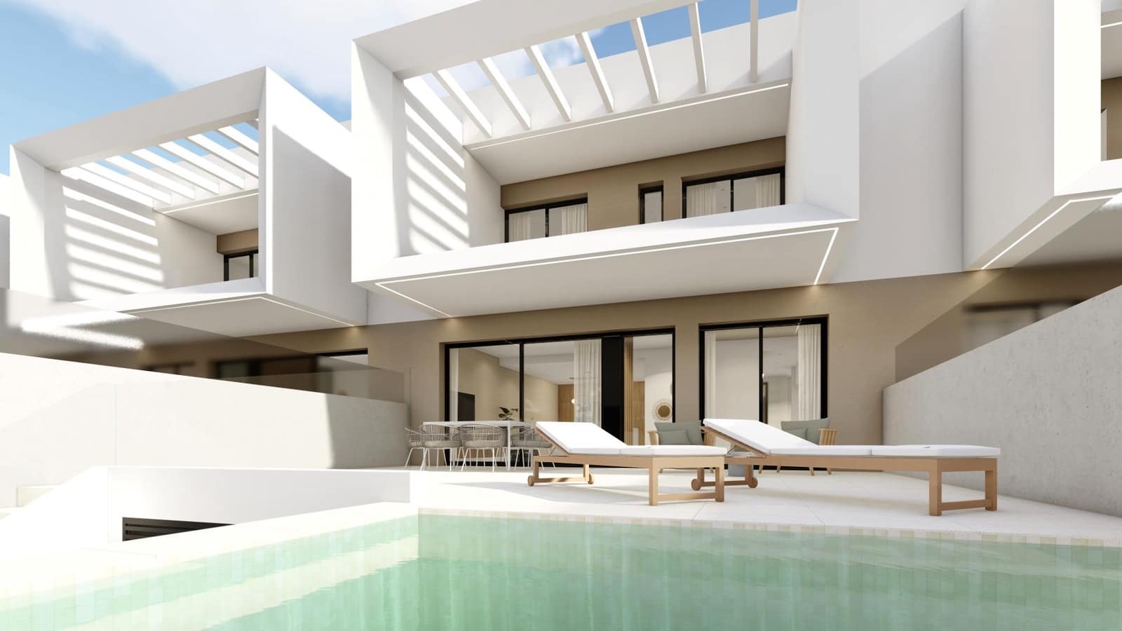 3 sovrum Radhus till salu i Dolores med pool - 415 000 € (Ref: 10034026)