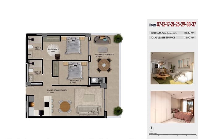 2 slaapkamer Appartement te koop in Guardamar del Segura met zwembad garage - € 275.000 (Ref: 10174009)