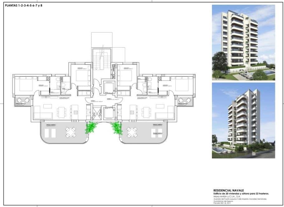 Apartamento de 2 habitaciones en Guardamar del Segura en venta con piscina - 259.000 € (Ref: 9064619)