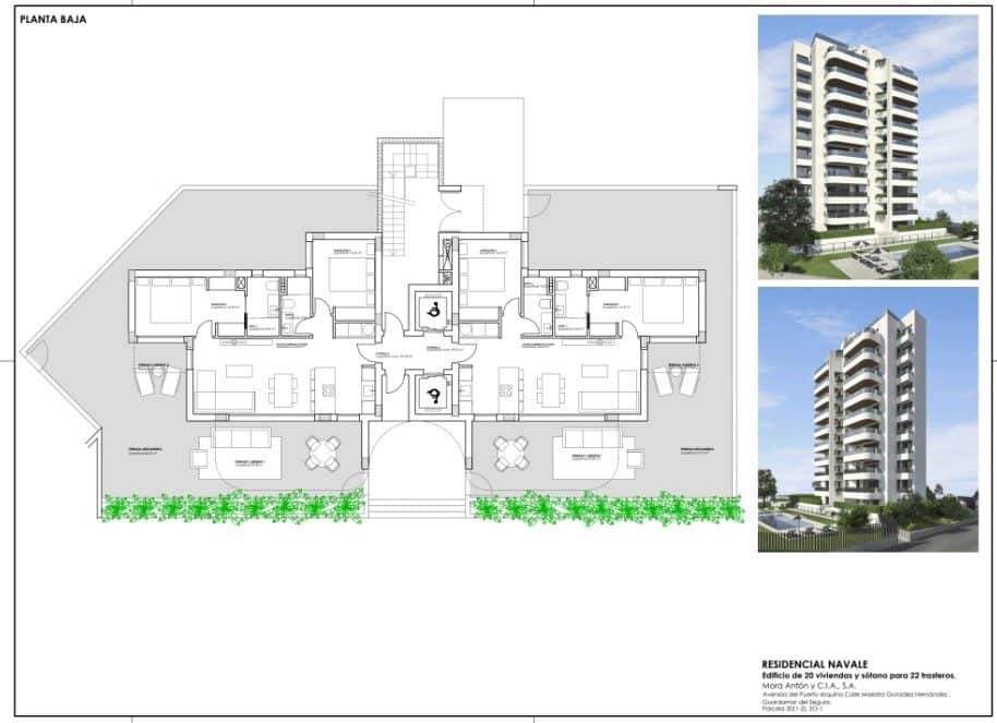 2 bedroom Apartment for sale in Guardamar del Segura with pool - € 369,500 (Ref: 9064620)