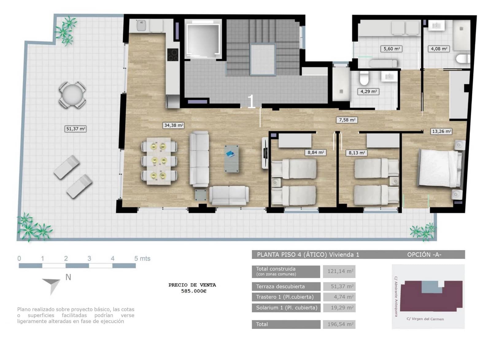 3 sovrum Takvåning till salu i Santa Pola - 585 000 € (Ref: 9064621)