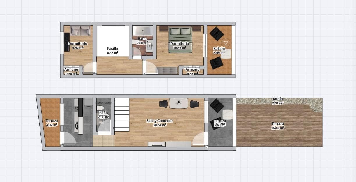 2 soveværelse Bungalow til salg i Arenales del Sol med swimmingpool - € 235.000 (Ref: 9064623)