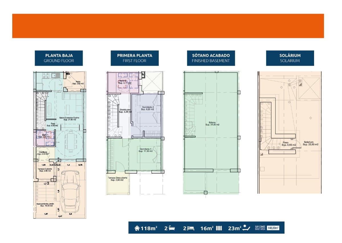 2 soveværelse Lejlighed til salg i Gran Alacant med swimmingpool - € 306.000 (Ref: 9064630)