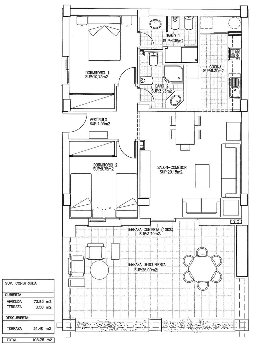 2 soverom Leilighet til salgs i Arenales del Sol med svømmebasseng garasje - € 395 000 (Ref: 9064632)