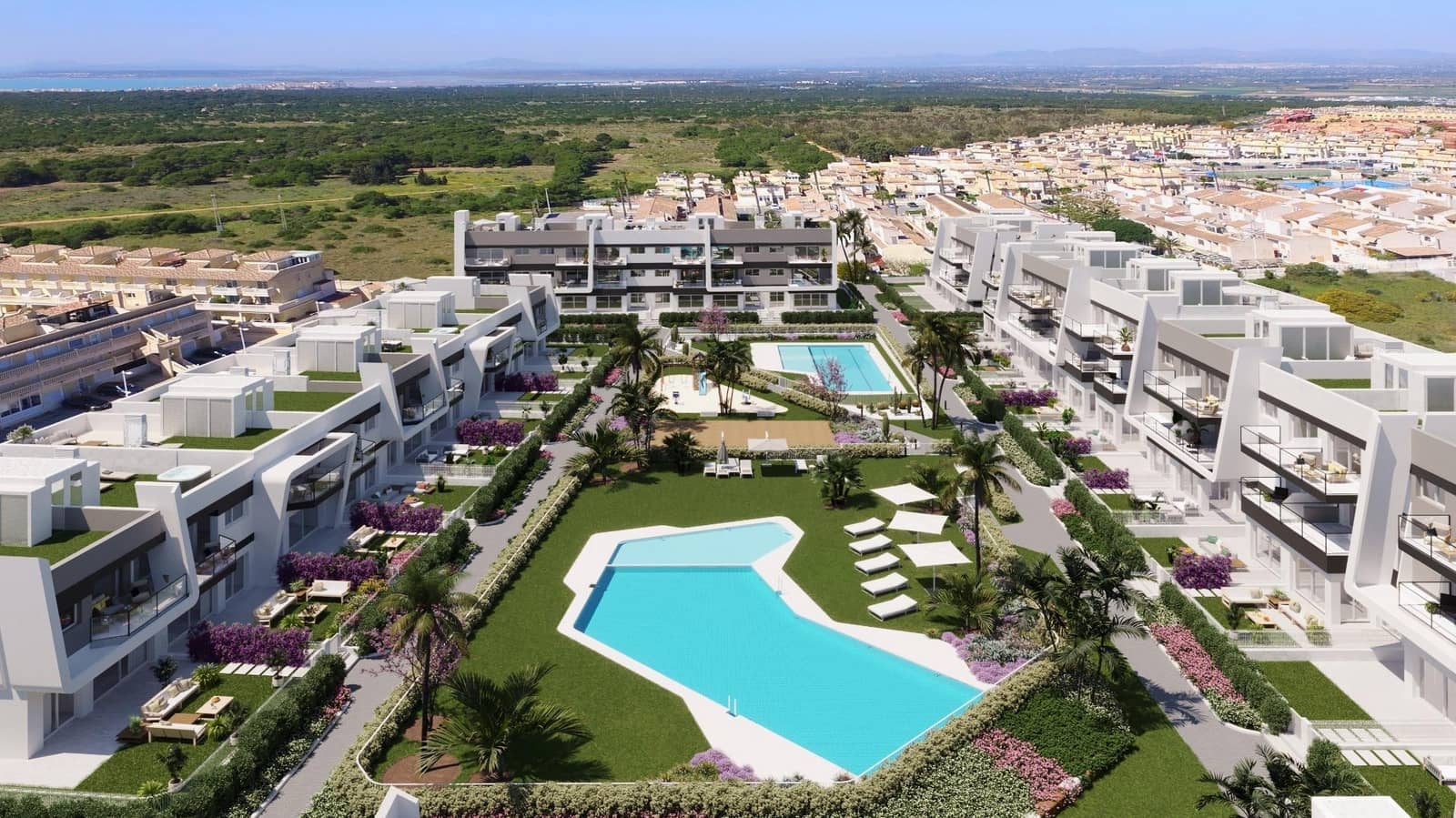 3 soveværelse Lejlighed til salg i Gran Alacant med swimmingpool - € 315.000 (Ref: 9064637)