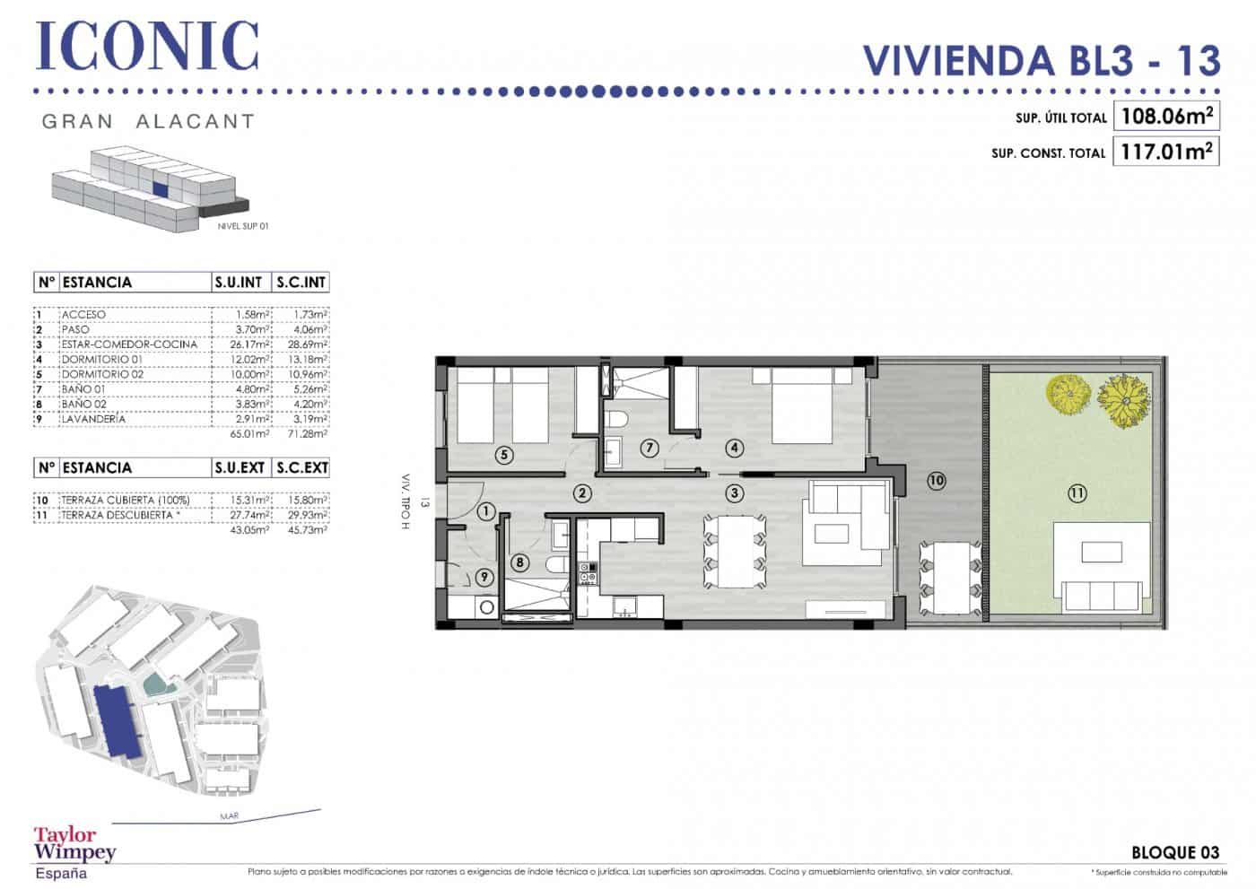 3 soveværelse Lejlighed til salg i Gran Alacant med swimmingpool garage - € 405.000 (Ref: 9064639)