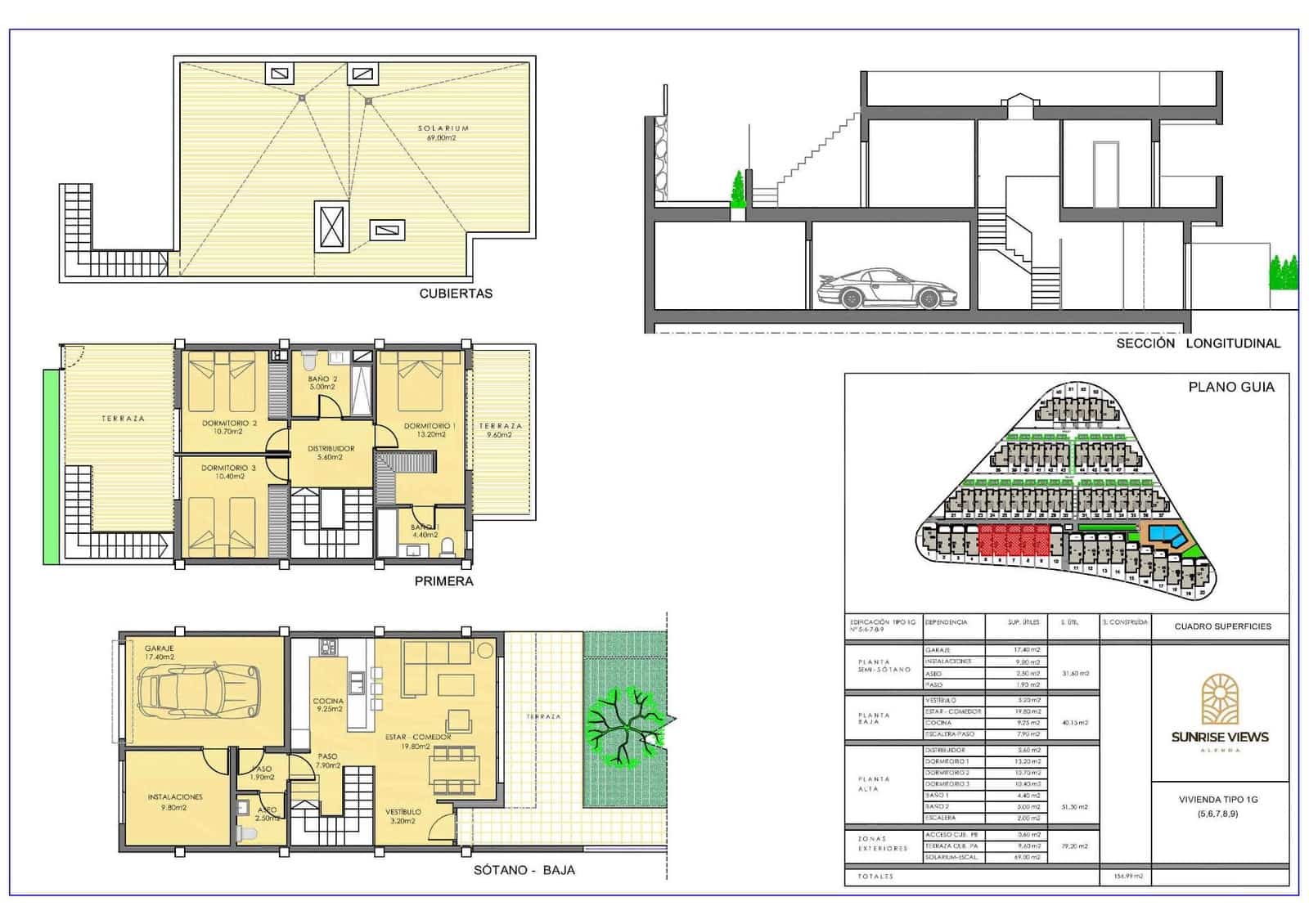 3 slaapkamer Bungalow te koop in Monforte del Cid met zwembad garage - € 365.000 (Ref: 9096060)
