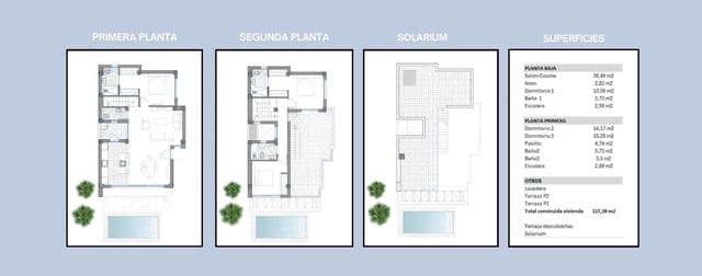 3 makuuhuone Huvila myytävänä paikassa Finestrat mukana uima-altaan - 575 000 € (Ref: 9524307)
