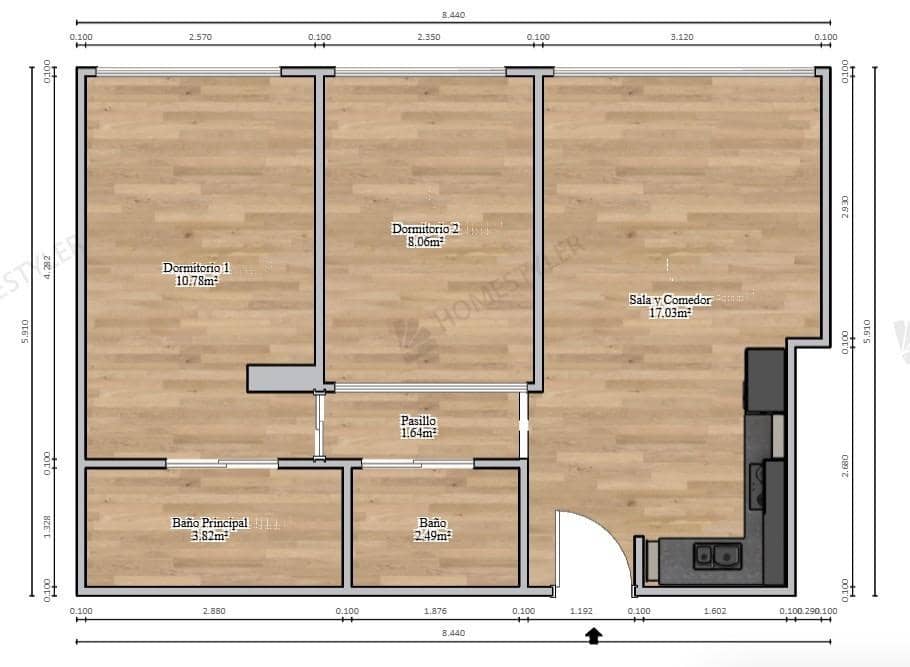 2 chambre Appartement à vendre à Playa de San Juan avec piscine - 410 000 € (Ref: 9730260)
