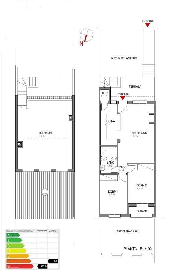 Bungalow de 2 habitaciones en Orihuela Costa en venta con piscina - 229.000 € (Ref: 9890402)