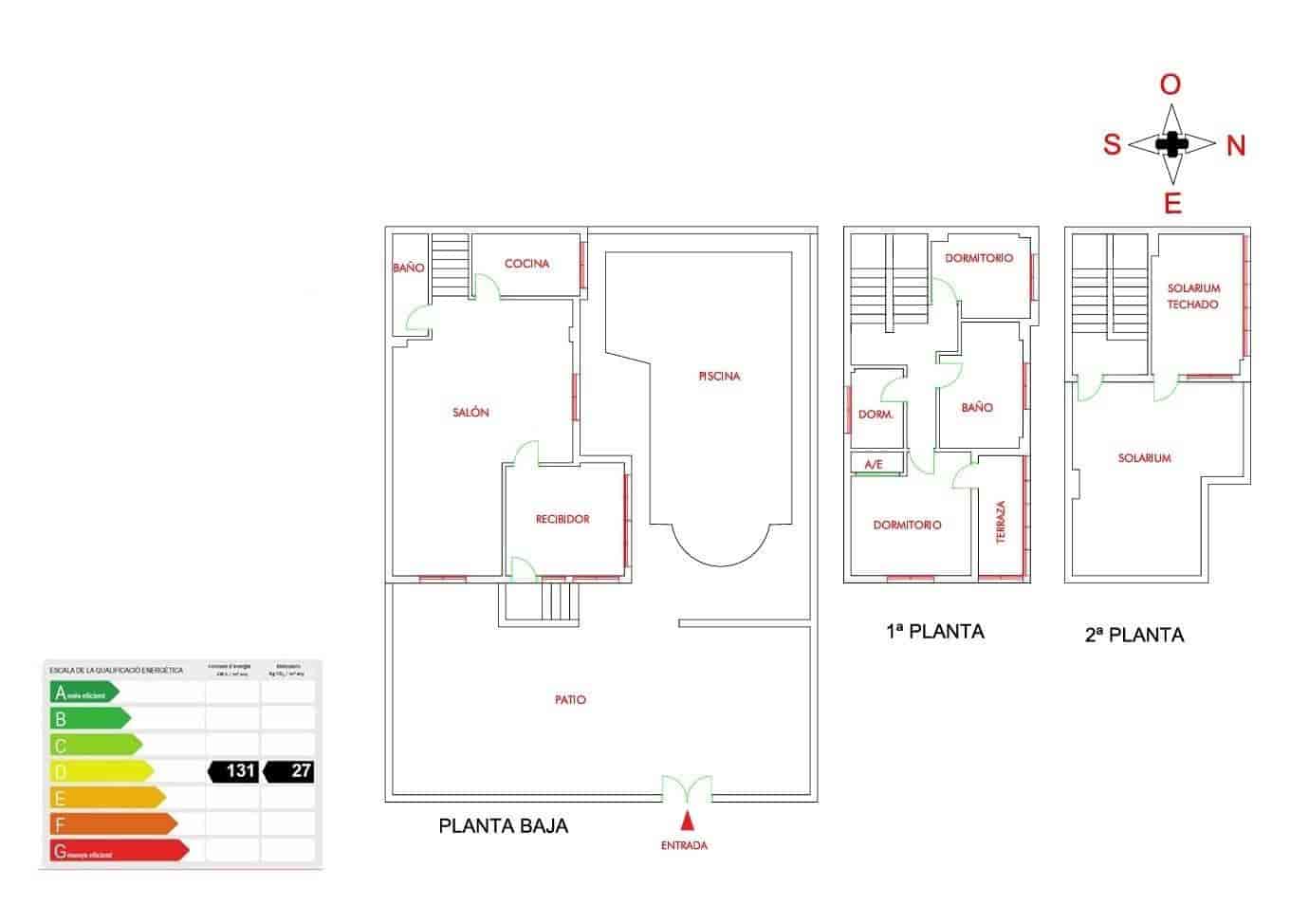 3 sypialnia Bungalow na sprzedaż w Rojales z basenem - 275 000 € (Ref: 9892396)