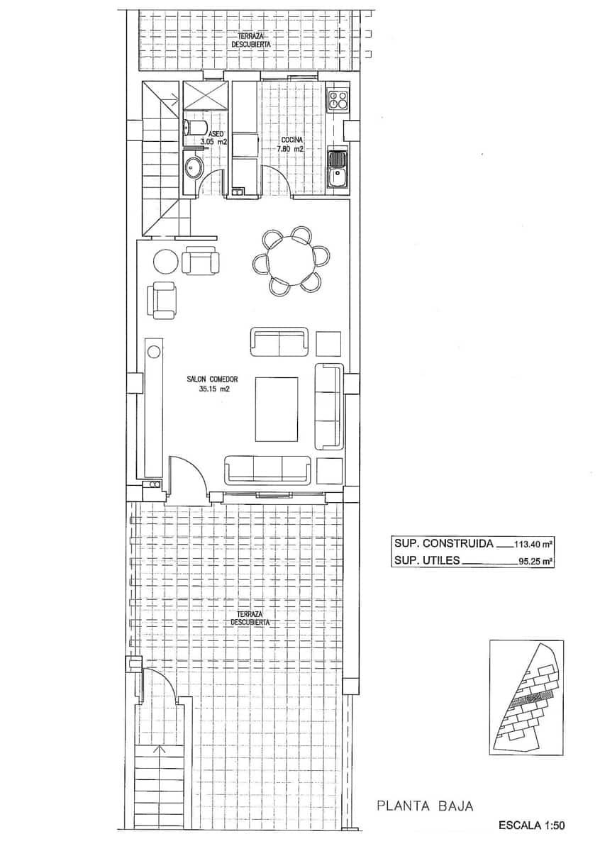 3 makuuhuone Bungalow myytävänä paikassa Arenales del Sol mukana uima-altaan - 680 000 € (Ref: 9939999)
