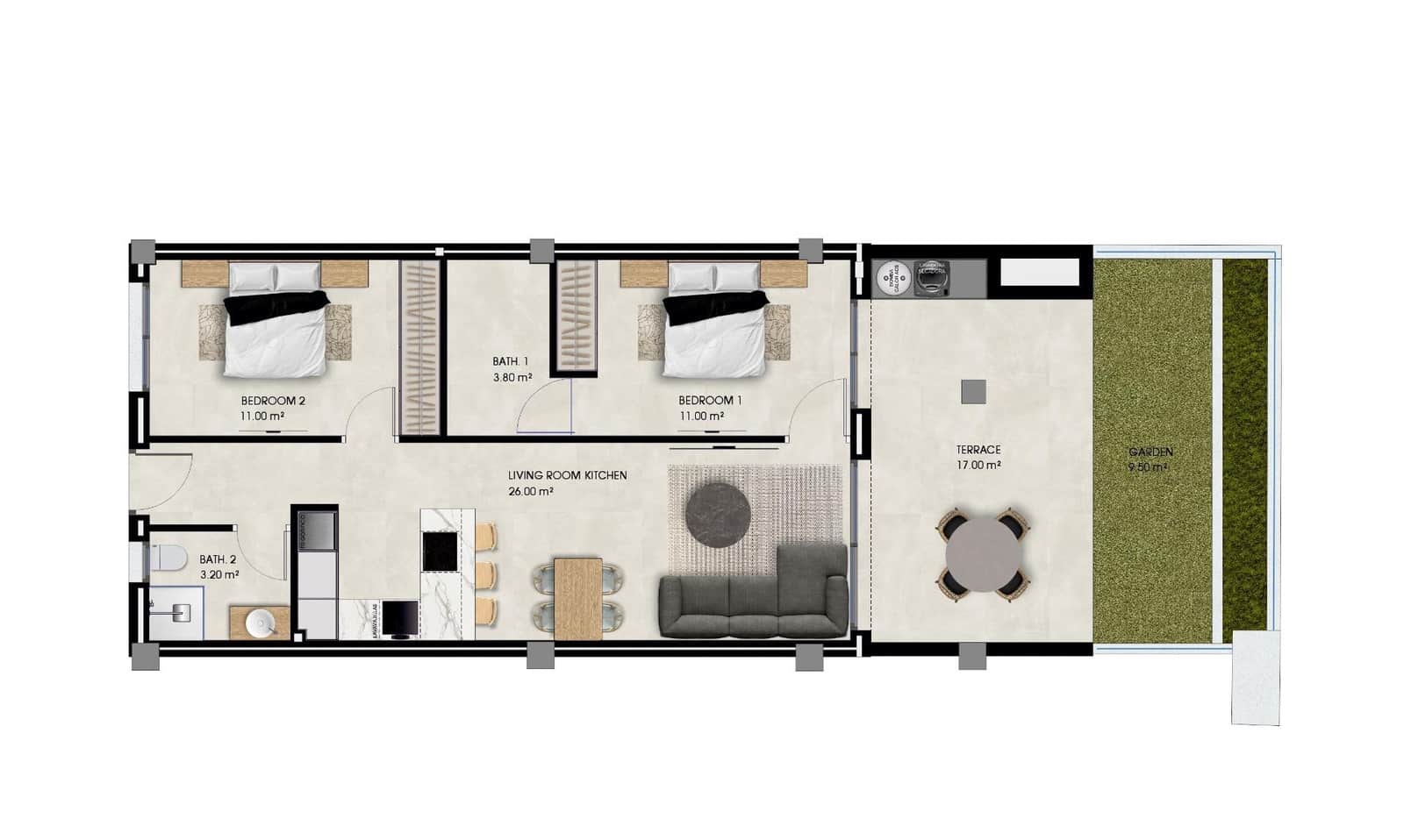 2 soveværelse Lejlighed til salg i El Pinet med swimmingpool garage - € 265.000 (Ref: 9954250)